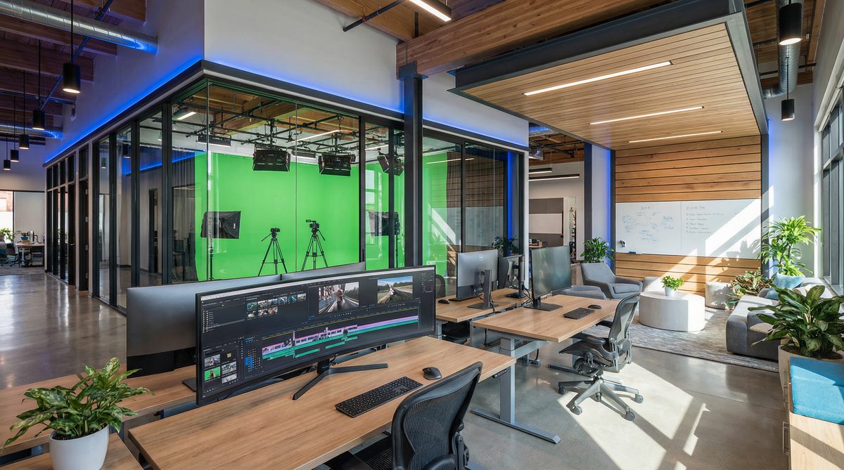 青柠视频公司办公环境